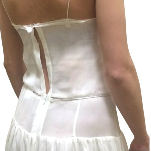 NWT TOME White 100% Silk Sleeveless Maxi Dress Runway Fall Winter 2013 - size 2 - Picture 15 of 16